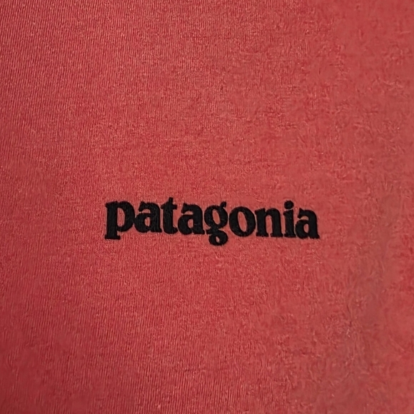 Patagonia Orange Short Sleeve TShirt Save Our Home Planet Size Medium - Picture 4 of 10